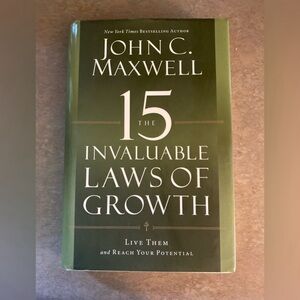 The 15 Invaluable Laws of Growth by John C. Maxwell Hardback Book